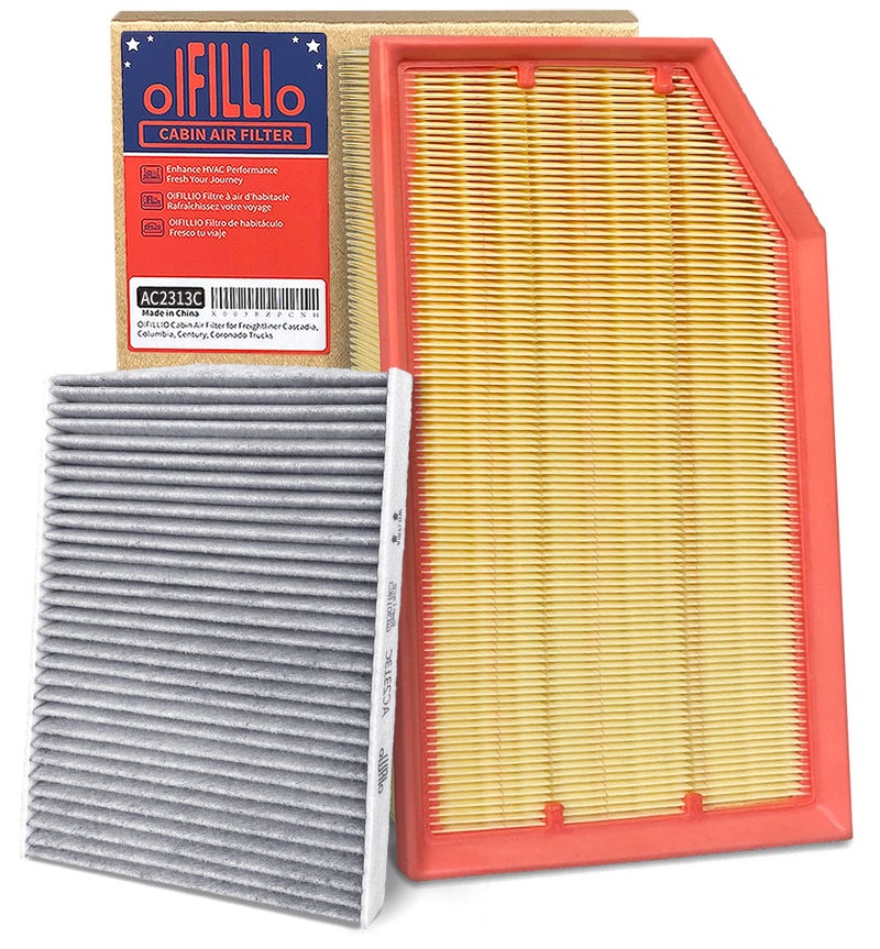 OIFILLIO Engine & Cabin Air Filter for Wrangler 2.0L/3.6L (2018-2025)  Gladiator 3.6L (2020-2025)  Replaces 68301863AA & 68257030AA (NOT FOR 3.0L / 6.4L/ DIESEL) - Image 1
